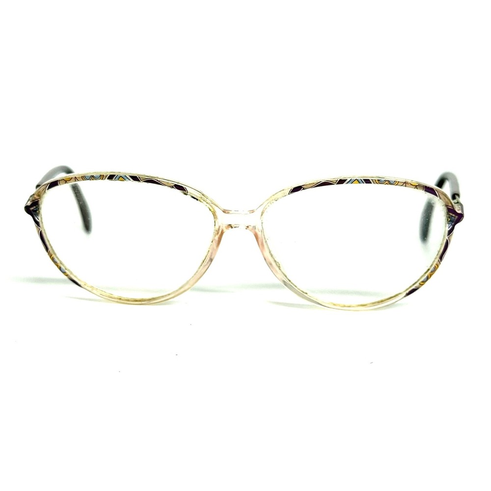 Silhouette‎ M 1838 Vintage Oval Eyeglass Frames Burgundy Gold Austria 54-12-135